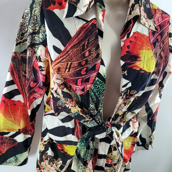 Vintage Mischca Tie Front Top - Picture 6 of 6